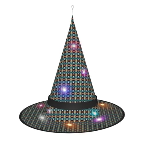 Kycvds Chihuahua-Hundebrillen, Halloween-Hexenhüte sind mit Lichtern verziert, die große Halloween-Partyzubehör dekorieren. Kycvds Chihuahua-Hundebrillen, Halloween-Hexenhüte sind mit Lichtern verziert, die große Halloween-Partyzubehör dekorieren. von Kycvds