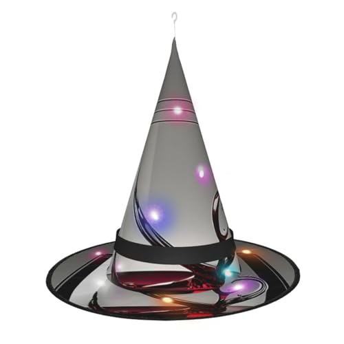Kycvds Die Halloween-Hexenhüte aus Weinglas sind mit Lichtern verziert, die große Halloween-Partyzubehör dekorieren. Kycvds Die Halloween-Hexenhüte aus Weinglas sind mit Lichtern verziert, die große Halloween-Partyzubehör dekorieren. von Kycvds