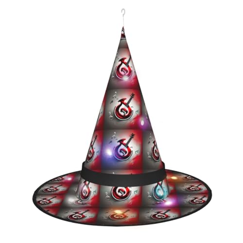 Kycvds Die Halloween-Hexenhüte mit Musiksymbol sind mit Lichtern verziert, die große Halloween-Partyzubehör dekorieren. Kycvds Die Halloween-Hexenhüte mit Musiksymbol sind mit Lichtern verziert, die große Halloween-Partyzubehör dekorieren. von Kycvds