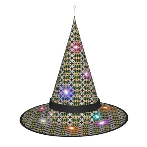 Kycvds Die Halloween-Hexenhüte mit Obstbildern sind mit Lichtern verziert, die große Halloween-Partyzubehör dekorieren. Kycvds Die Halloween-Hexenhüte mit Obstbildern sind mit Lichtern verziert, die große Halloween-Partyzubehör dekorieren. von Kycvds