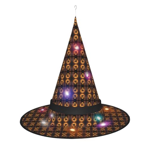 Kycvds Eule Kürbis Happy Halloween 1 Halloween Hexenhüte sind mit Lichtern verziert, die große Halloween-Partyzubehör dekorieren. Kycvds Eule Kürbis Happy Halloween 1 Halloween Hexenhüte sind mit Lichtern verziert, die große Halloween-Partyzubehör dekorieren. von Kycvds