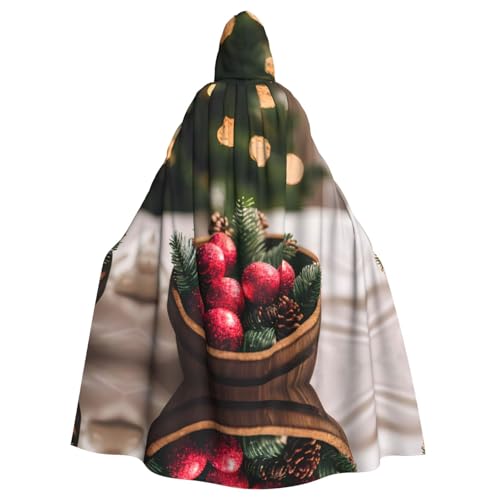 Kycvds Frohe Weihnachten Kostüm Erwachsene Umhang mit Kapuze Casual Hooded Robe Cloak Robe Kleidung Kapuzenmantel Kapuzenuniform von Kycvds