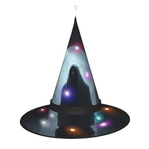 Kycvds Halloween-Geister-Hexenhüte sind mit Lichtern verziert, die große Halloween-Partyzubehör dekorieren. Kycvds Halloween-Geister-Hexenhüte sind mit Lichtern verziert, die große Halloween-Partyzubehör dekorieren. von Kycvds