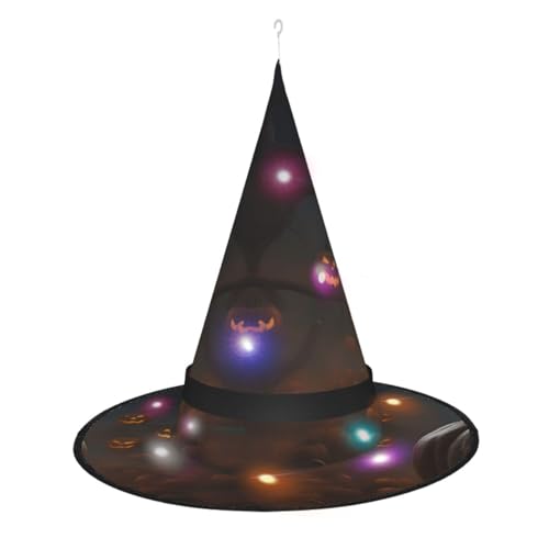 Kycvds Halloween-Geister-Kürbis-Hexenhüte sind mit Lichtern verziert, die große Halloween-Partyzubehör dekorieren. Kycvds Halloween-Geister-Kürbis-Hexenhüte sind mit Lichtern verziert, die große Halloween-Partyzubehör dekorieren. von Kycvds