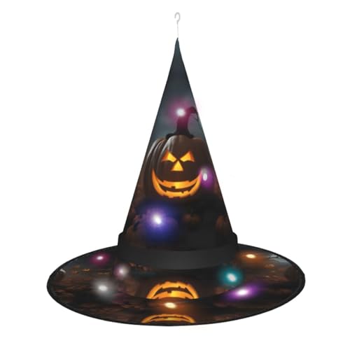 Kycvds Halloween-Geister-Kürbis-Hexenhüte sind mit Lichtern verziert, die verwendet werden, um große Halloween-Partyzubehör zu dekorieren. Kycvds Halloween-Geister-Kürbis-Hexenhüte sind mit Lichtern verziert, die verwendet werden, um große Halloween-Partyzubehör zu dekorieren. von Kycvds