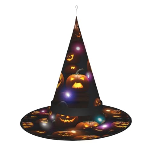 Kycvds Halloween-Kürbis 1 Halloween-Hexenhüte sind mit Lichtern verziert, die große Halloween-Partyzubehör dekorieren. Kycvds Halloween-Kürbis 1 Halloween-Hexenhüte sind mit Lichtern verziert, die große Halloween-Partyzubehör dekorieren. von Kycvds