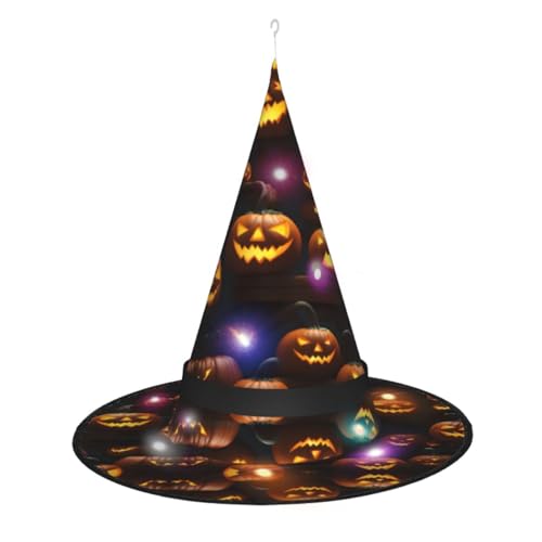 Kycvds Halloween-Kürbis 1 Halloween-Hexenhüte sind mit Lichtern verziert, die verwendet werden, um große Halloween-Partyzubehör zu dekorieren. Kycvds Halloween-Kürbis 1 Halloween-Hexenhüte sind mit Lichtern verziert, die verwendet werden, um große Halloween-Partyzubehör zu dekorieren. von Kycvds