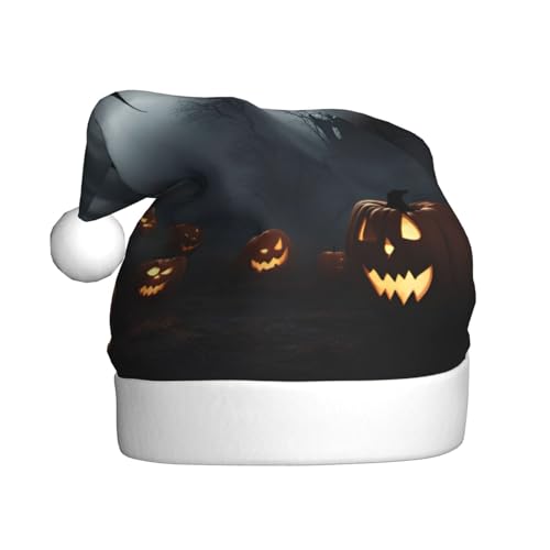Kycvds Halloween fliegende Fledermäuse 4 Weihnachtsmannmütze, Urlaub für Erwachsene, Unisex, Samt, Komfort, extra dicker Hut für Neujahr Kycvds Halloween fliegende Fledermäuse 4 Weihnachtsmannmütze, Urlaub für Erwachsene, Unisex, Samt, Komfort, extra dicker Hut für Neujahr von Kycvds