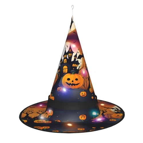 Kycvds Happy-Halloween-Vector 1 Halloween-Hexenhüte sind mit Lichtern verziert, die große Halloween-Partyzubehör dekorieren. Kycvds Happy-Halloween-Vector 1 Halloween-Hexenhüte sind mit Lichtern verziert, die große Halloween-Partyzubehör dekorieren. von Kycvds