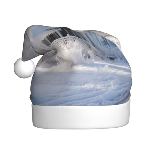 Kycvds Hausbäume Schneeflocken Weihnachtsmannmütze Urlaub für Erwachsene Unisex Samt Komfort extra dicker Hut für Neujahr Kycvds Hausbäume Schneeflocken Weihnachtsmannmütze Urlaub für Erwachsene Unisex Samt Komfort extra dicker Hut für Neujahr von Kycvds