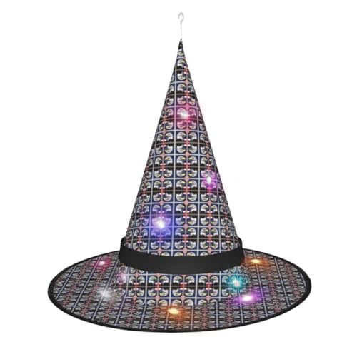 Kycvds Hexenhüte mit Weißkopfseeadlerflagge sind mit Lichtern verziert, die große Halloween-Partyzubehör dekorieren. Kycvds Hexenhüte mit Weißkopfseeadlerflagge sind mit Lichtern verziert, die große Halloween-Partyzubehör dekorieren. von Kycvds
