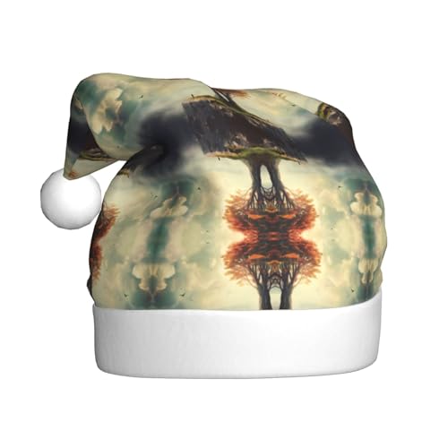 Kycvds Inspirierende Zitate Weihnachtsmannmütze, Urlaub für Erwachsene, Unisex, Samt, Komfort, extra dicker Hut für Neujahr von Kycvds
