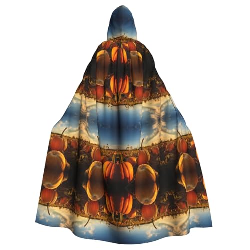 Kycvds Kürbis-Herbstkostüm, Erwachsenen-Umhang mit Kapuze, lässiger Kapuzenmantel, Mantel, Kapuzenjacke, Uniform Kycvds Kürbis-Herbstkostüm, Erwachsenen-Umhang mit Kapuze, lässiger Kapuzenmantel, Mantel, Kapuzenjacke, Uniform von Kycvds