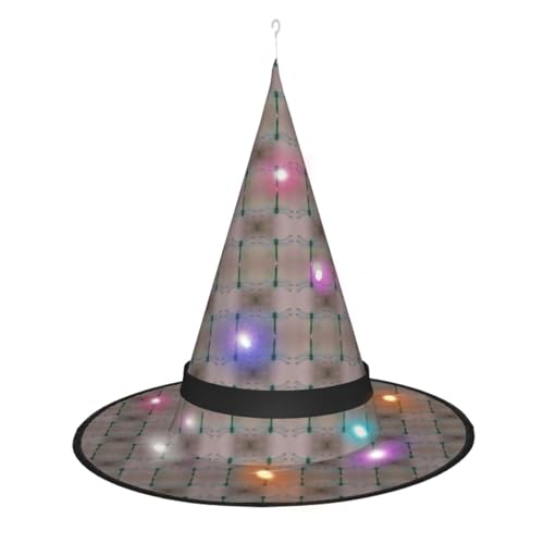 Kycvds Libellen-Halloween-Hexenhüte sind mit Lichtern verziert, die große Halloween-Partyzubehör dekorieren. von Kycvds