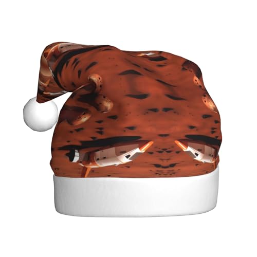 Kycvds Mars Planet Weihnachtsmütze, Urlaub für Erwachsene, Unisex, Samt, Komfort, extra dick, für Neujahr Kycvds Mars Planet Weihnachtsmütze, Urlaub für Erwachsene, Unisex, Samt, Komfort, extra dick, für Neujahr von Kycvds