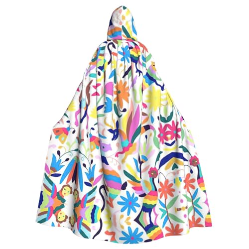 Kycvds Mexikanisches Otomi-Kostüm für Erwachsene, Umhang mit Kapuze, lässiger Kapuzenmantel, Mantel, Kapuzenjacke, Uniform Kycvds Mexikanisches Otomi-Kostüm für Erwachsene, Umhang mit Kapuze, lässiger Kapuzenmantel, Mantel, Kapuzenjacke, Uniform von Kycvds
