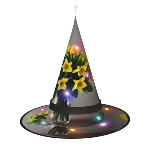 Kycvds Narzissenstrauß, 1 Halloween-Hexenhüte sind mit Lichtern verziert, die große Halloween-Partyzubehör dekorieren. Kycvds Narzissenstrauß, 1 Halloween-Hexenhüte sind mit Lichtern verziert, die große Halloween-Partyzubehör dekorieren. von Kycvds