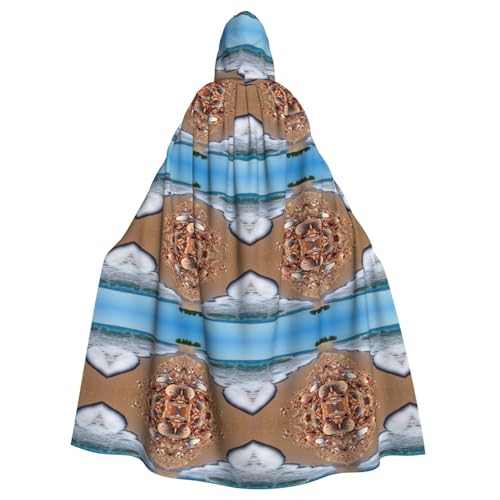 Kycvds Ocean Sea Wave Seashell Kostüm Erwachsene Umhang mit Kapuze Casual Hooded Robe Cloak Robe Kleidung Kapuzenmantel Kapuzenuniform Kycvds Ocean Sea Wave Seashell Kostüm Erwachsene Umhang mit Kapuze Casual Hooded Robe Cloak Robe Kleidung Kapuzenmantel Kapuzenuniform von Kycvds