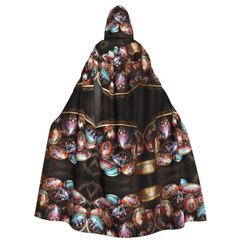 Kycvds Ostereier-Kostüm für Erwachsene, Umhang mit Kapuze, lässiger Kapuzenmantel, Umhang, Kleidung, Kapuzenmantel, Kapuzenuniform von Kycvds