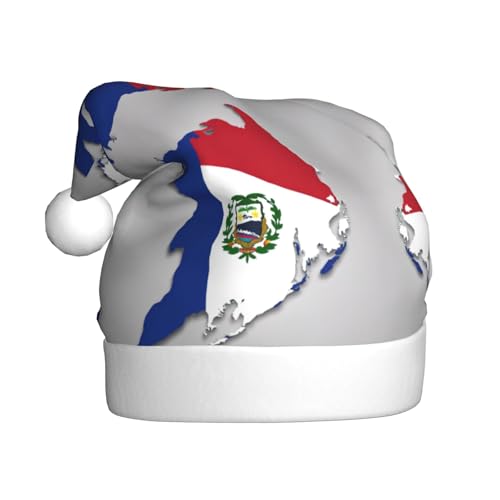 Kycvds Panama-Flagge, Karte 01, Weihnachtsmannmütze, Urlaub für Erwachsene, Unisex, Samt, Komfort, extra dicker Hut für Neujahr Kycvds Panama-Flagge, Karte 01, Weihnachtsmannmütze, Urlaub für Erwachsene, Unisex, Samt, Komfort, extra dicker Hut für Neujahr von Kycvds