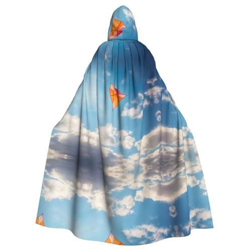 Kycvds Papierflugzeug-Kostüm, Erwachsenen-Umhang mit Kapuze, lässiger Kapuzenmantel, Umhang, Kleidung, Kapuzenmantel, Kapuzenuniform von Kycvds