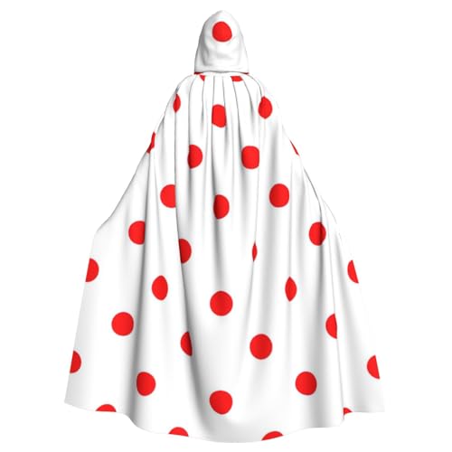 Kycvds Polka Dot.Costume Adult Cloak With Hood Casual Hooded Robe Cloak Robe Clothing Hooded Coat Hooded Uniform von Kycvds