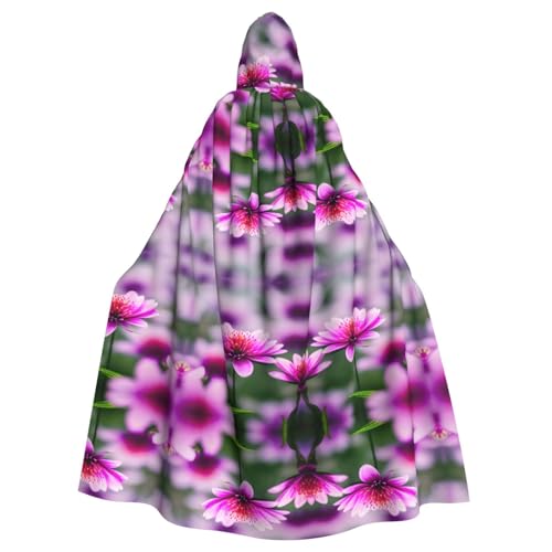 Kycvds Rosafarbene Blume, lila Schmetterling, 1 Kostüm, Erwachsenenumhang mit Kapuze, lässiger Kapuzenmantel, Kapuzenmantel, Kapuzenuniform Kycvds Rosafarbene Blume, lila Schmetterling, 1 Kostüm, Erwachsenenumhang mit Kapuze, lässiger Kapuzenmantel, Kapuzenmantel, Kapuzenuniform von Kycvds