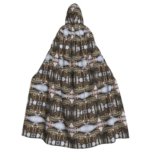 Kycvds Schneeschlitten-Kostüm, Weihnachtsbaum-Kostüm, Erwachsenen-Umhang mit Kapuze, lässiger Kapuzenmantel, Kapuzenmantel, Uniform von Kycvds