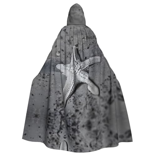 Kycvds Sommer Seestern Muschel Kostüm Erwachsene Umhang mit Kapuze Casual Hooded Robe Cloak Robe Kleidung Kapuzenmantel Kapuzenuniform Kycvds Sommer Seestern Muschel Kostüm Erwachsene Umhang mit Kapuze Casual Hooded Robe Cloak Robe Kleidung Kapuzenmantel Kapuzenuniform von Kycvds