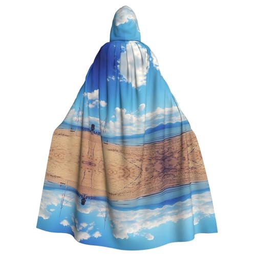 Kycvds Sommer-Strandkostüm, Erwachsenen-Umhang mit Kapuze, lässiger Kapuzenmantel, Mantel, Kapuzenjacke, Uniform Kycvds Sommer-Strandkostüm, Erwachsenen-Umhang mit Kapuze, lässiger Kapuzenmantel, Mantel, Kapuzenjacke, Uniform von Kycvds