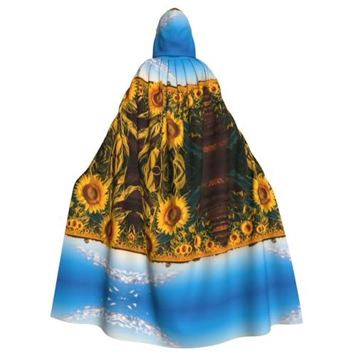 Kycvds Sonnenblumenkostüm für Erwachsene, Umhang mit Kapuze, lässiger Kapuzenmantel, Umhang mit Kapuze, Uniform Kycvds Sonnenblumenkostüm für Erwachsene, Umhang mit Kapuze, lässiger Kapuzenmantel, Umhang mit Kapuze, Uniform von Kycvds
