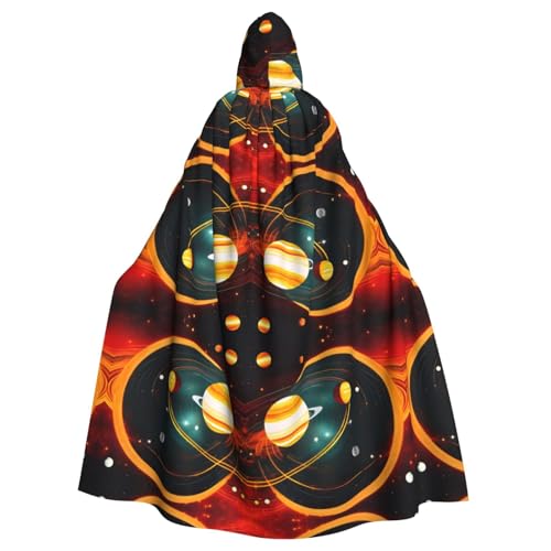 Kycvds Sonnensystem Jupiter Saturn Kostüm Erwachsene Umhang mit Kapuze Casual Kapuzenmantel Kapuzenmantel Kapuzenuniform Kycvds Sonnensystem Jupiter Saturn Kostüm Erwachsene Umhang mit Kapuze Casual Kapuzenmantel Kapuzenmantel Kapuzenuniform von Kycvds