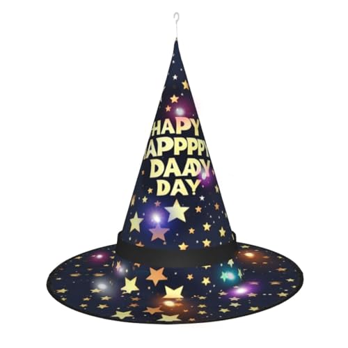 Kycvds Sterne und Happy Fathers Day Halloween Hexenhüte sind mit Lichtern verziert, die große Halloween-Partyzubehör dekorieren. Kycvds Sterne und Happy Fathers Day Halloween Hexenhüte sind mit Lichtern verziert, die große Halloween-Partyzubehör dekorieren. von Kycvds