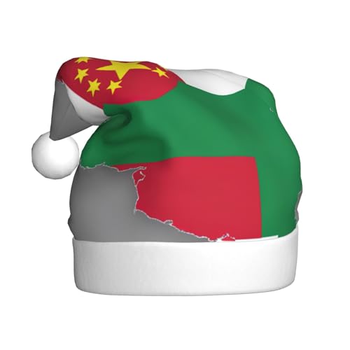 Kycvds Tadschikistan-Flagge, Karte mit Kreis, Sternen, Weihnachtsmannmütze, Urlaub für Erwachsene, Unisex, Samt, Komfort, extra dicker Hut für Neujahr Kycvds Tadschikistan-Flagge, Karte mit Kreis, Sternen, Weihnachtsmannmütze, Urlaub für Erwachsene, Unisex, Samt, Komfort, extra dicker Hut für Neujahr von Kycvds