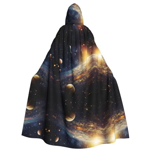 Kycvds The Solar System Kostüm für Erwachsene, Umhang mit Kapuze, lässiger Kapuzenmantel, Umhang mit Kapuze, Uniform von Kycvds