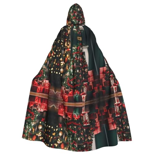 Kycvds Weihnachts-Kostüm für Erwachsene, Umhang mit Kapuze, lässiger Kapuzenmantel, Mantel, Kapuzenjacke, Uniform von Kycvds