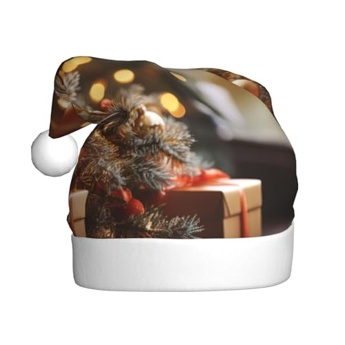 Kycvds Weihnachtsbaumschmuck, Weihnachtsmannmütze, Urlaub für Erwachsene, Unisex, Samt, Komfort, extra dicker Hut für Neujahr Kycvds Weihnachtsbaumschmuck, Weihnachtsmannmütze, Urlaub für Erwachsene, Unisex, Samt, Komfort, extra dicker Hut für Neujahr von Kycvds