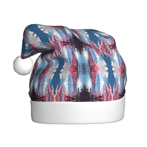 Kycvds Weihnachtsmütze mit japanischem Berg Fuji-Landschaft, für Erwachsene, Unisex, Samt, Komfort, extra dick, für Neujahr Kycvds Weihnachtsmütze mit japanischem Berg Fuji-Landschaft, für Erwachsene, Unisex, Samt, Komfort, extra dick, für Neujahr von Kycvds