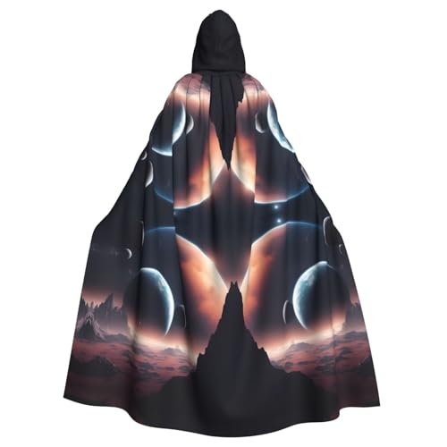 Kycvds Weltraumplanetenkostüm für Erwachsene, Umhang mit Kapuze, lässiger Kapuzenmantel, Kapuzenmantel, Kapuzenuniform Kycvds Weltraumplanetenkostüm für Erwachsene, Umhang mit Kapuze, lässiger Kapuzenmantel, Kapuzenmantel, Kapuzenuniform von Kycvds