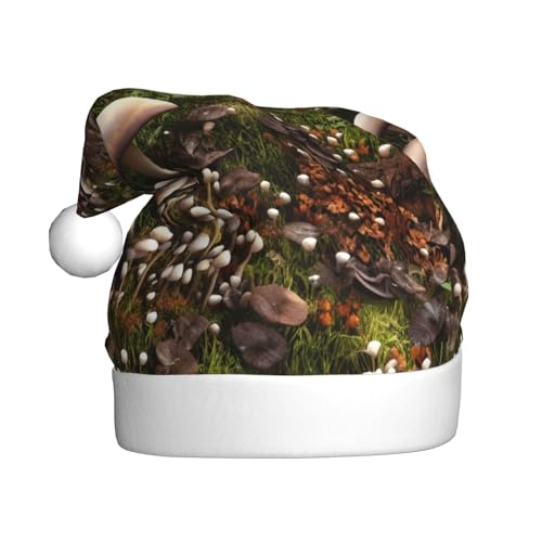Kycvds Wilde Pilz-Weihnachtsmannmütze, Urlaub für Erwachsene, Unisex, Samt, Komfort, extra dicker Hut für Neujahr Kycvds Wilde Pilz-Weihnachtsmannmütze, Urlaub für Erwachsene, Unisex, Samt, Komfort, extra dicker Hut für Neujahr von Kycvds