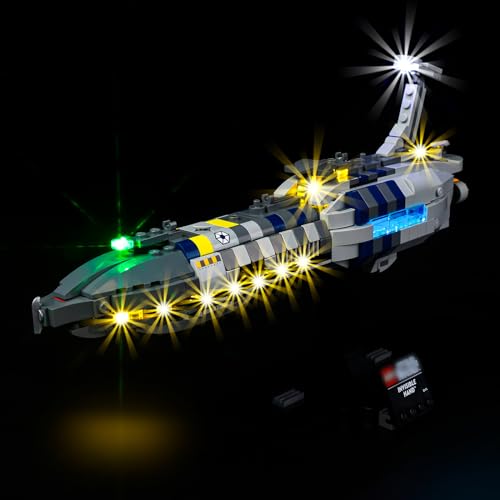 Kyglaring Lego 75377 Beleuchtung, LED Lichter Set Lego Star Wars Tantive IV, Lego Modell eines Sternenschiffs Kompatibel, Entworfen für Lego Raumschiff Lego Ziegelsteine-(Klassische Version) von Kyglaring