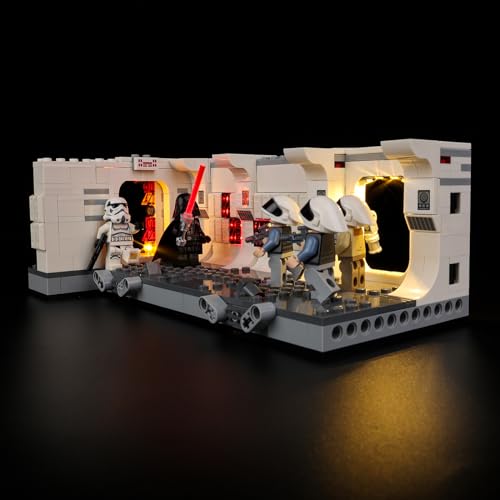 Kyglaring Lego 75387 Beleuchtung, LED Lichter Set Star Wars Das Entern der Tantive IV Kompatibel, Entworfen für Lego 75387 Bauspielzeug zum Film Eine Neue Hoffnung Lego-(Klassische Version) von Kyglaring