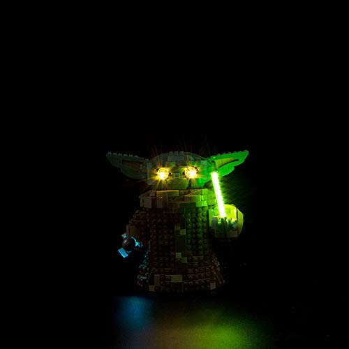 Kyglaring The Mandalorian The Child LED Beleuchtungsset - Kompatibel mit Lego 75318 Bausteinen - Lego Set nicht im Lieferumfang enthalten von Kyglaring