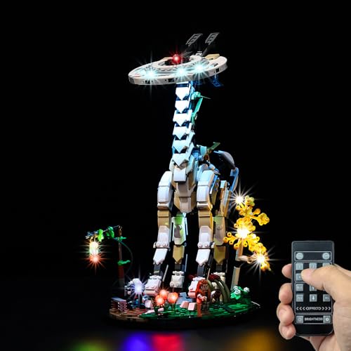 Kyglaring LED Beleuchtungsset (kein Modell) Entworfen für LEGO Horizon Forbidden West:Tallneck 76989 Modellbauset - Ohne LEGO Set (RC Version) von Kyglaring