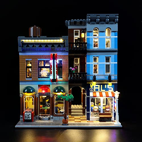 Kyglaring LED-Beleuchtungsset (kein Modell) - Kompatibel mit Lego-10246 Creator Detective Office Bauklötze Modell Set - Nur LEDs kein Brick Set (Classic Version) von Kyglaring