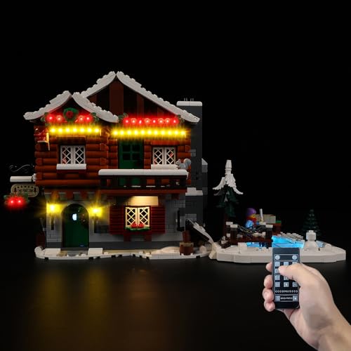 Kyglaring LED-Beleuchtungsset (kein Modell) - Kompatibel mit Lego-10325 Icons Alpine Lodge Bauklötze Modell Set - Nur LEDs kein Brick Set (RC-Version) von Kyglaring