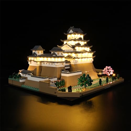 Kyglaring LED-Beleuchtungsset (kein Modell) - Kompatibel mit Lego-21060 Architecture Himeji Castle Bauklötze Modell Set - Nur LEDs kein Brick Set(Classic Version) von Kyglaring