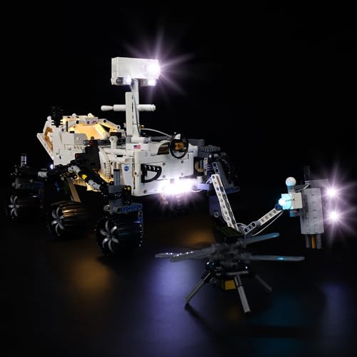 Kyglaring LED-Beleuchtungsset (kein Modell) - Kompatibel mit Lego-42158 Technic NASA Mars Rover Perseverance Space Bauklötze Modell Set - Nur LEDs kein Brick Set (Classic Version) von Kyglaring