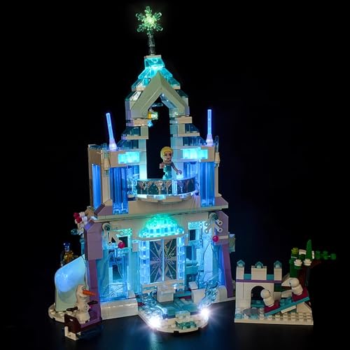 Kyglaring LED-Beleuchtungsset (kein Modell) - Kompatibel mit Lego-43172 Disney Princess Frozen ELSA’s Magical Ice Palace Bauklötze Modell Set - Nur LEDs kein Brick Set(Classic Version) von Kyglaring