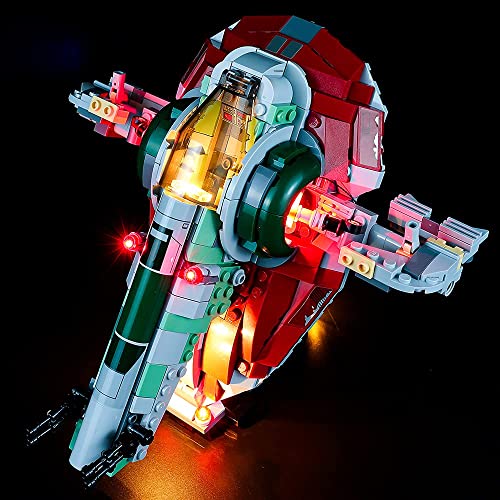 Kyglaring LED-Beleuchtungsset (kein Modell) - Kompatibel mit Lego-75312 Star Wars Boba Fett Raumschiff Bauklötze Modell Set - Nur LEDs kein Brick Set (Classic Version) von Kyglaring